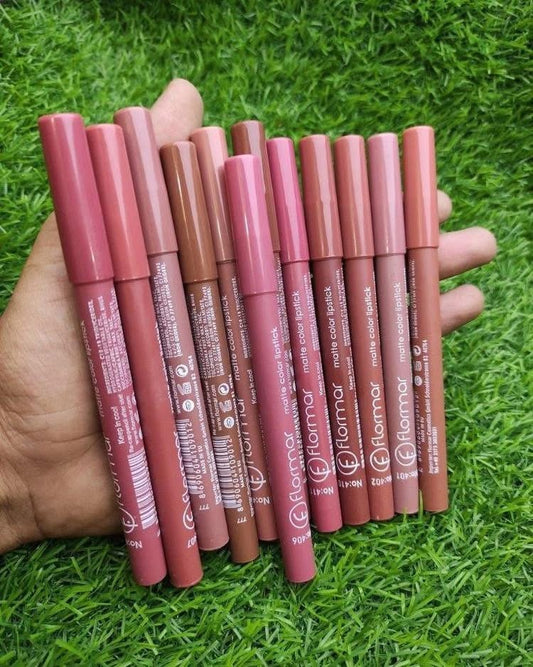FLORMAR 12 COLORS LIP PENCILS