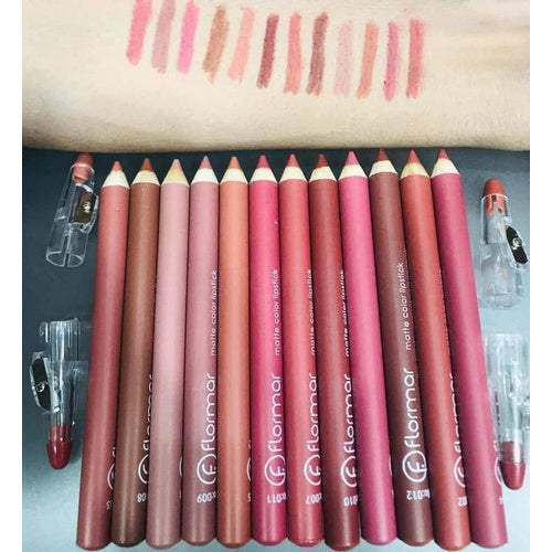 FLORMAR 12 COLORS LIP PENCILS